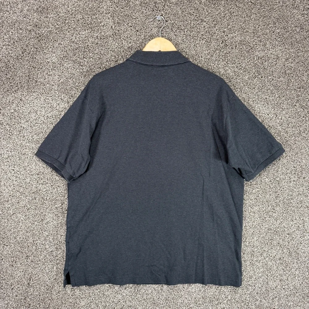 POLO RALPH LAUREN Shirt Mens XLT Charcoal Cotton Flesh Pony Preppy Casual